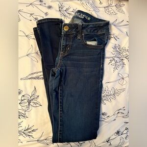 American Eagle Outfitters Dark Blue Skinny Jeans